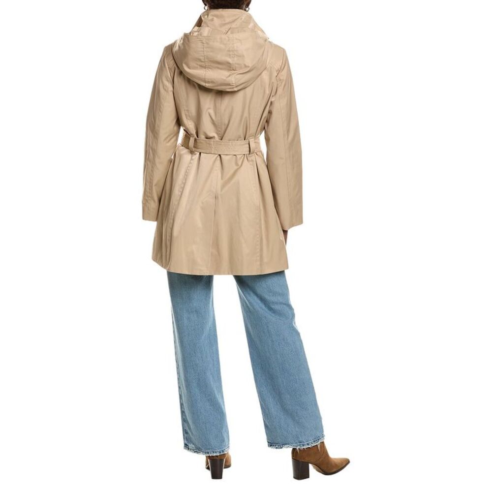 London Fog Womens Medium Trench Coat, Gray - Picture 2 of 3